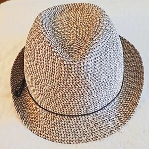 NWOT-Unique Brown Multi Color Hat With Small Threads of Lt. Green,Yellow/Orange